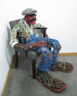 Factory Man III (decline of industry) (electrical wire from skip life sized) £2000 plus delivery by 