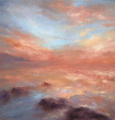Evening Tide (oil on canvas 72 x 72cm) £850 plus p&p by 