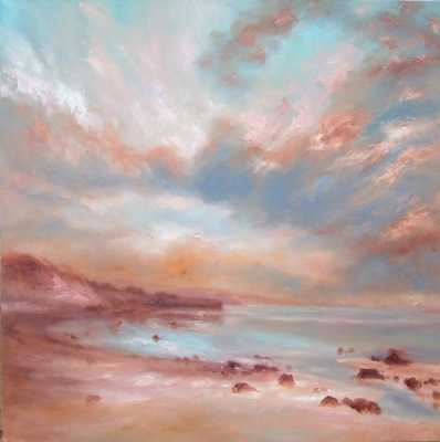 The Long Shore (oil on canvas 82 x 82cm) Sold by 