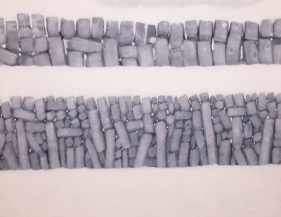 Monochrome Study - Dry Stone Wall (acrylic) £185 plus p&p