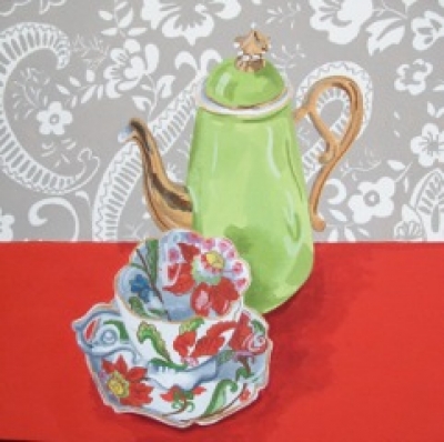 Coffee Pot SOLD (36 x 42cm framed, watercolour) £145 plus delivery