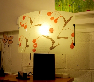 Hawthorn Lamp (polycarbonate, chinese paper and wood base) £185 plus delivery by 