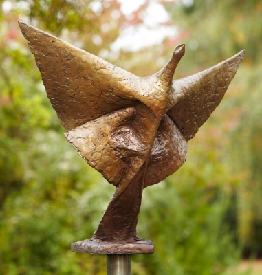 Flight, Commission piece (Bronze, 74cm height 62 x 47 cm) £18000 Plus delivery   by 