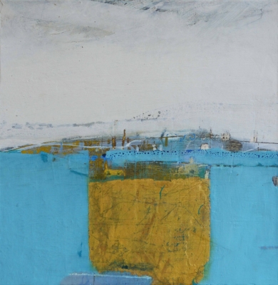 Golden Hull Form  (oil & mixed media on board, 40 x 40 cm) £1,200 plus delivery by 