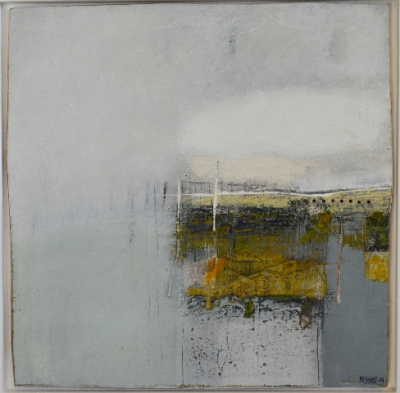 Devawdan (oil & mixed media on board, 34 x 34 cm) £850 plus delivery by 