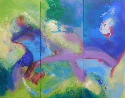Ancient Puka Springs - Triptych  by Stella Hidden