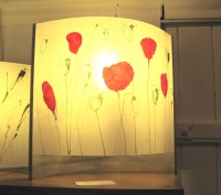 Table Lamp (polycarbonate, chinese paper and steel) £120 plus delivery