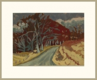 Road From Glen Esk (gouache on card framed 60 x 50cm) £340 plus delivery