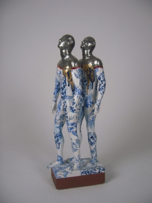 Two Standing Male Nudes (B)