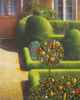 Formal Garden with Fruit by Chris Howells