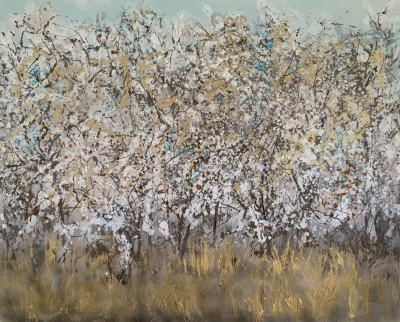 Blackthorn Hedgerow by Sally Stafford