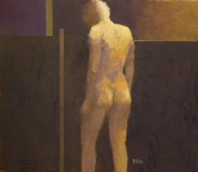 Brown and Purple Nude by Brian Denington
