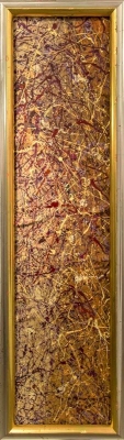 Cinematic in Brown (60 x 200cm, mixed media) £2850.00 plus delivery by 