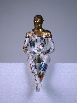 Seated Male Nude 38 (original ceramic)  SOLD by 