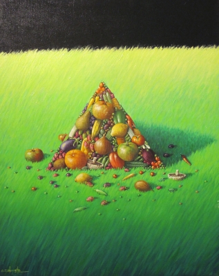 Pyramid Night Garden by Chris Howells