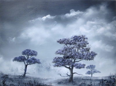 Mauve Trees by Pip Walters
