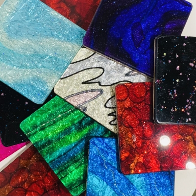 Resin Coasters - Assorted Colours