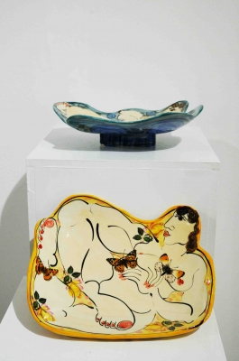 Orange Figure Shaped Dish by 