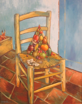 Vincents Chair, Pipe and Still Life by Chris Howells