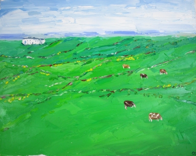 Cows in Zennor by Georgie Dowling