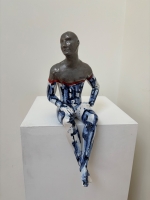 Seated Male Nude - A