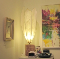 Medium Crocus Lamp (oak base, crocus kozo shade) £240 plus delivery