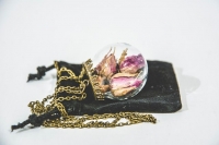 Rose Pendent Necklace by Leila Khasal