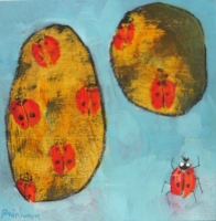 Two Stones & Ladybird