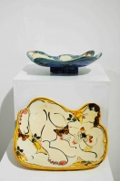 Orange Figure Shaped Dish